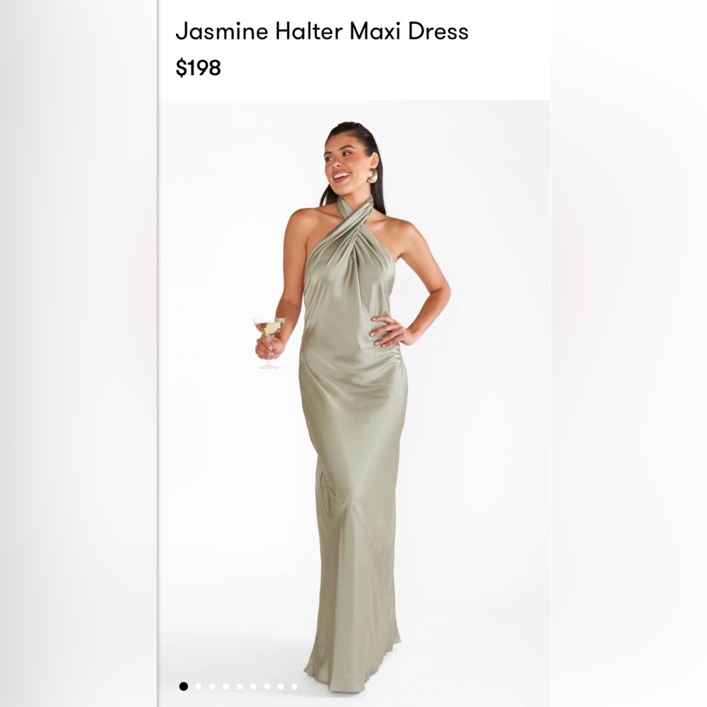 Show me your mumu jasmine halter maxi dress